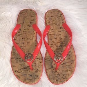 Michael Kors flip-flops bright orange 🍊 6 1/2